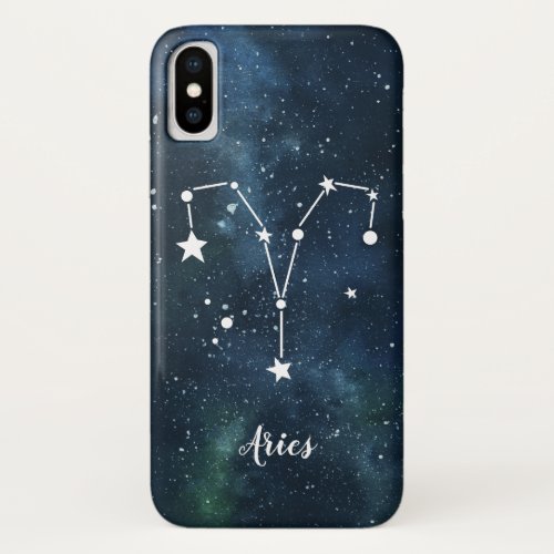 Aries  Astrological Zodiac Sign Constellation iPhone XS Case