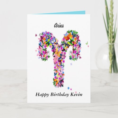 Aries Astrology Birthday Card