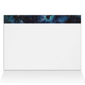 Aries Astrology Blue Watercolor Galaxy Birthday (Inside Horizontal (Top))