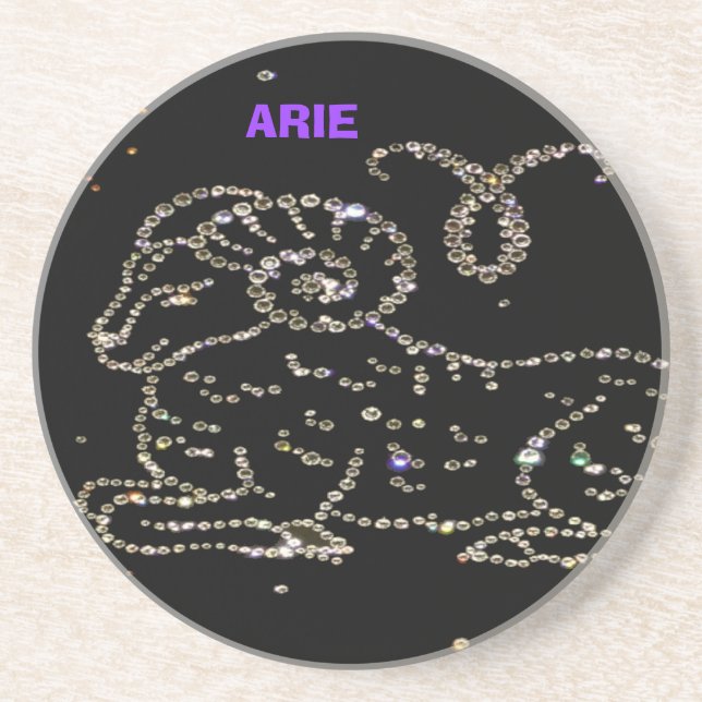 Aries astrology Coaster (Front)