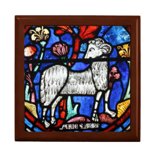 Aries Astrology Gothic Stained Glass Gift Box 2