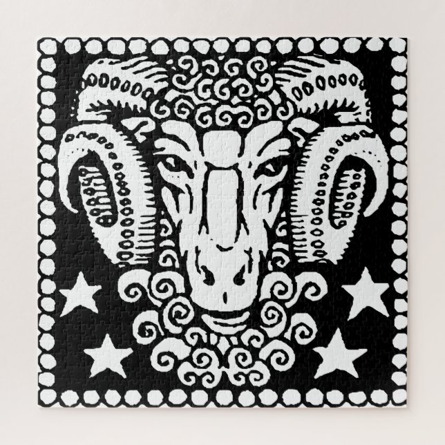 Aries Astrology Horoscope Zodiac Sign Jigsaw Puzzle (Vertical)