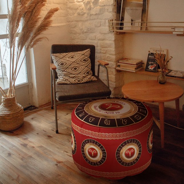 Aries Astrology Pouf (Creator Uploaded)