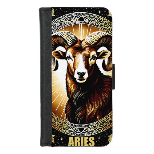 Aries astrology sign iPhone 87 wallet case