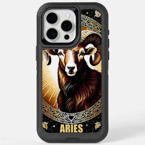 Aries astrology sign iPhone 15 pro max case