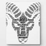 Aries Astrology Zodiac Sign Word Cloud Plaque at Zazzle