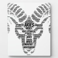 Aries Astrology Zodiac Sign Word Cloud
