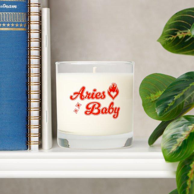 Aries baby  scented candle (Shelf)