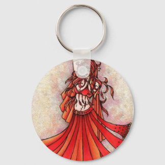 Aries Belly Dancer Art Keychain