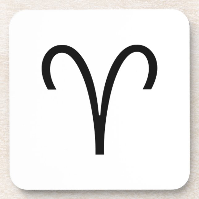Aries Beverage Coaster (Front)