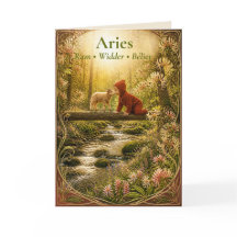 Aries Birth Announcement Card | Dreamy Collection