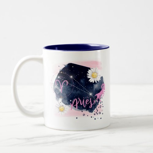 Aries birthday birth flower mug