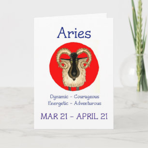 Aries Birthday Card