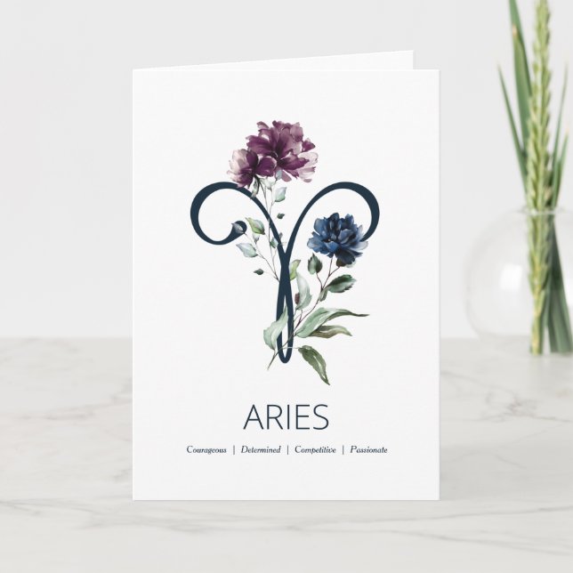 Aries Birthday Card (Front)