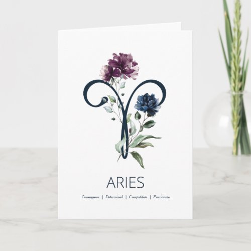 Aries Birthday Card