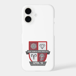 Aries Birthday Crest™ for April 1-19 iPhone 17 Case