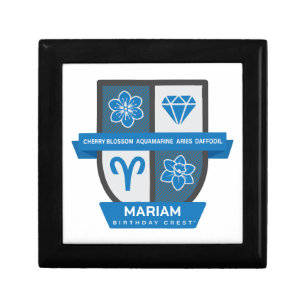 Aries Birthday Crest™ for March 21-31 Jewelry Gift Box