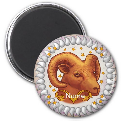 Aries  Birthday custom name  magnet