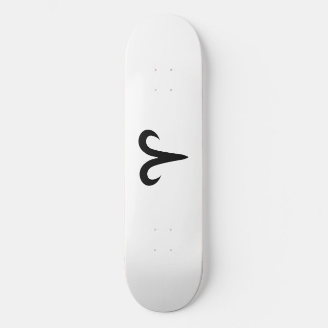 Aries Black Skateboard (Front)