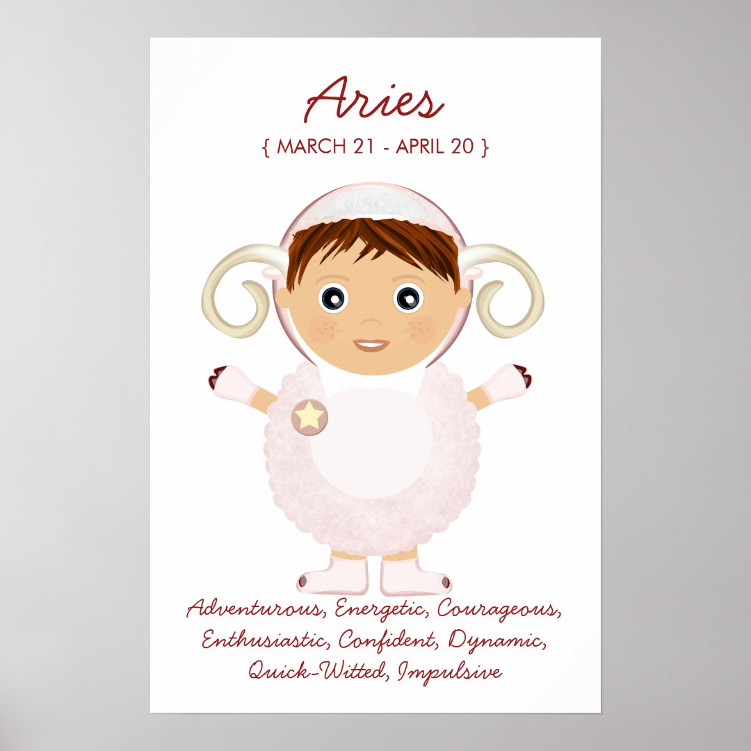 Aries - Boy Horoscope Poster | Zazzle