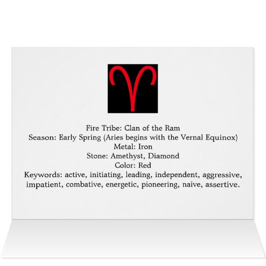 Aries card 1 (Inside Horizontal (Top))