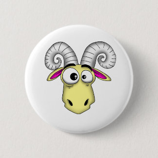 Aries Cartoon Button