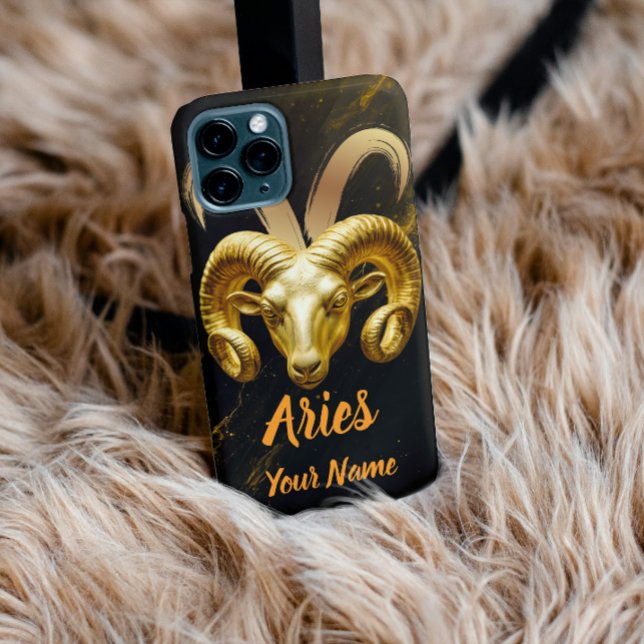 Aries Case-Mate Barely There iPhone Case (Fearless. Fiery. Unapologetically Aries. Personalize it with your name!)