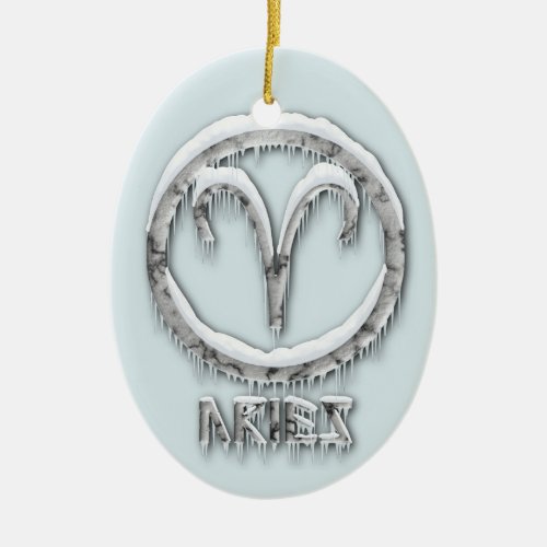 Aries Ceramic Ornament