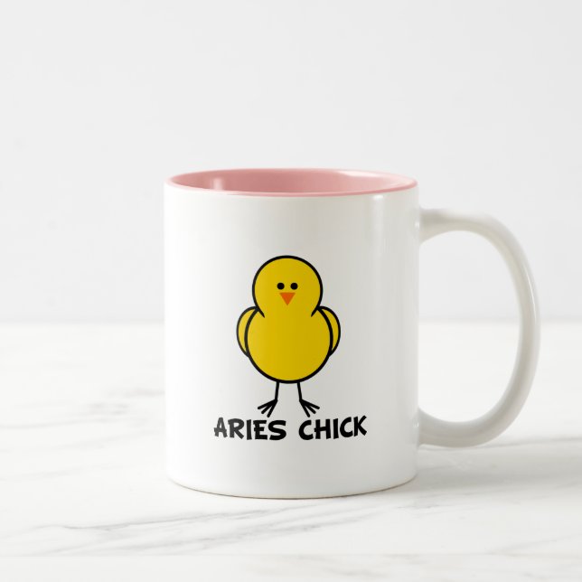Aries Chick Two-Tone Coffee Mug (Right)