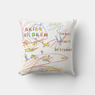 Aries Child Zodiac Astrology Pillow