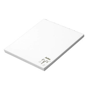 Aries chrome symbol notepad