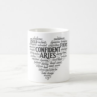 Aries Coffee Mug | Zodiac Word Cloud