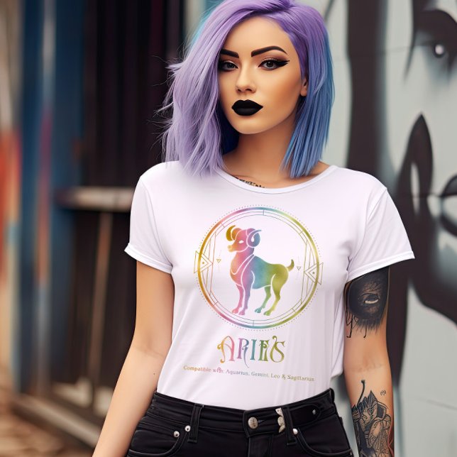 Aries Compatibility Designed T-Shirt (Creator Uploaded)