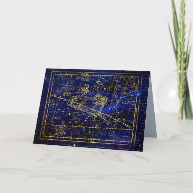 aries constellation greeting card (Front)