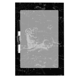 Aries Constellation Hevelius Vintage on Black Dry-Erase Board