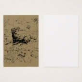 Aries Constellation Map Hevelius circa 1690 (Front & Back)