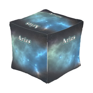 Aries constellation outdoor pouf