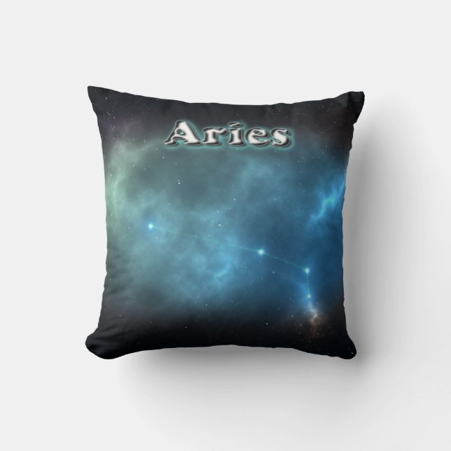 Aries constellation throw pillow (Front)
