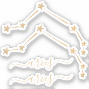 Aries Constellation x2 Sticker