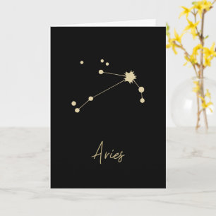 Aries Constellation Zodiac Card