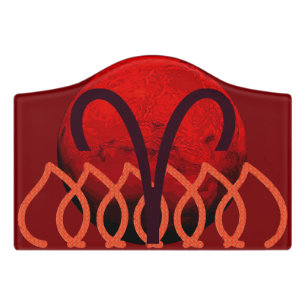 Aries Door Sign