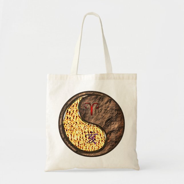 Aries & Earth Boar Tote Bag (Front)