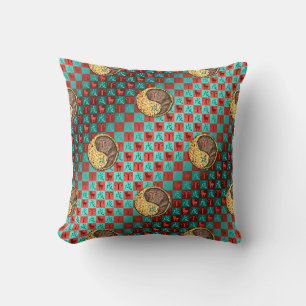 Aries & Earth Dog Throw Pillow