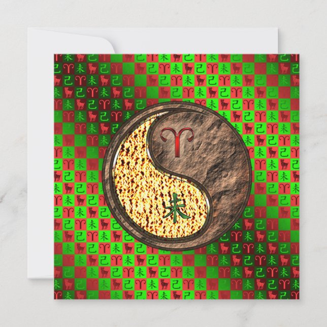 Aries & Earth Goat Card (Front)