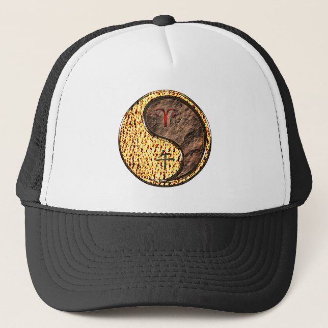 Aries & Earth Horse Trucker Hat (Front)
