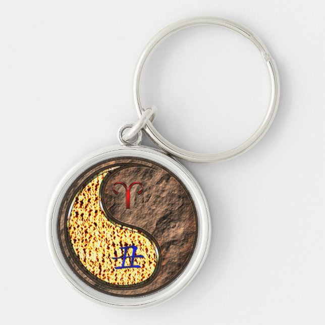 Aries & Earth Ox Keychain (Front)