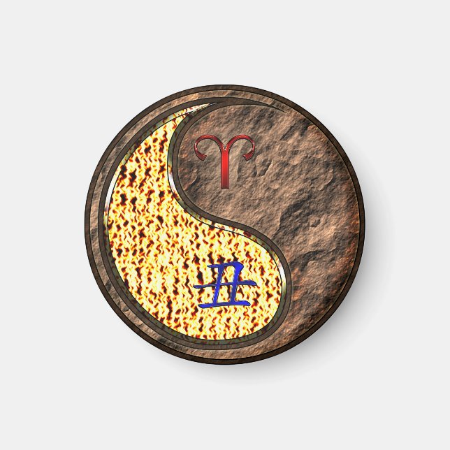 Aries & Earth Ox Magnet (Front)