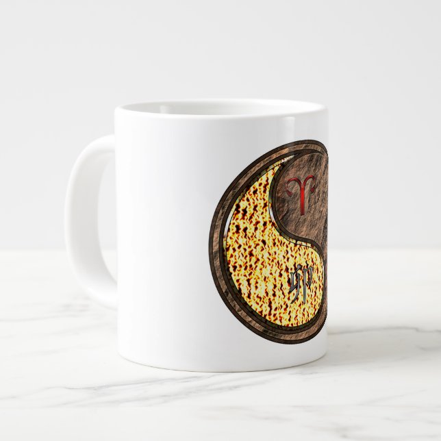 Aries & Earth Rabbit Giant Coffee Mug (Front Left)
