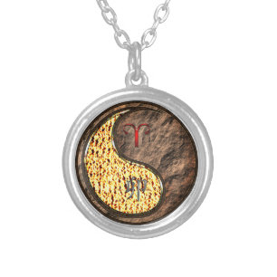 Aries & Earth Rabbit Silver Plated Necklace