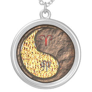 Aries & Earth Rabbit Silver Plated Necklace